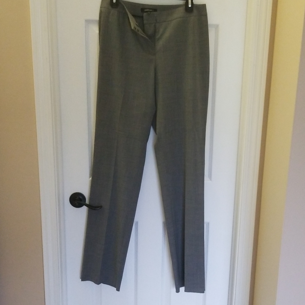 Lafayette 148 borrow grey wool pants